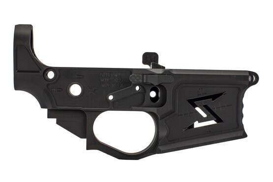 Seekins Precision billet NX15 lower receiver is skeletonized with ambidextrous bolt release